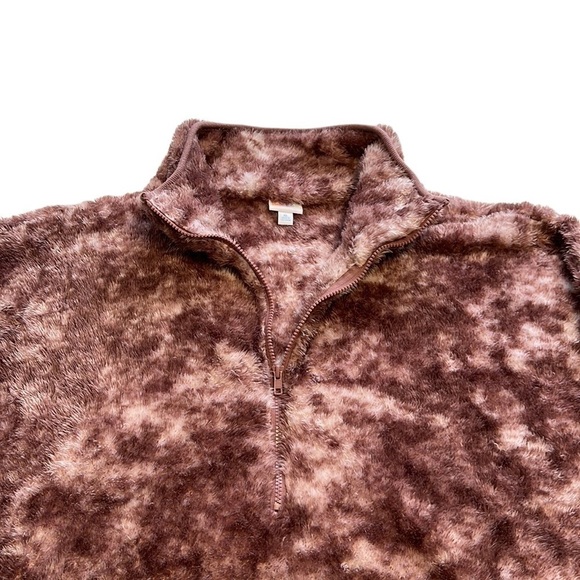 LuLaRoe Pink Tye Dye Teddy Bear Nancy Fleece - Size XL - Picture 3 of 15